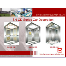 Elevator Cabin with Concave Golden Panel (SN-CD-152)